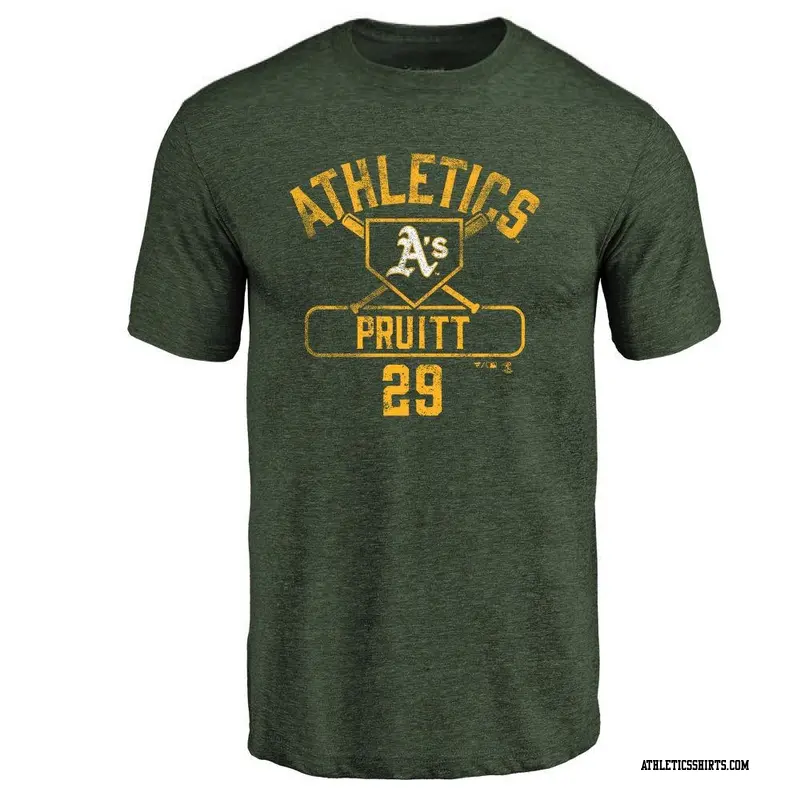 Ray Fosse Oakland Athletics Women's Green Backer Slim Fit Long Sleeve T- Shirt 